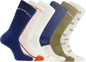 Merrel Men's and Women's Recycled Cushioned Socks - 6 & 12 Pairs - Hiking Arch Support
