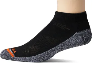 Merrell Adult's Men's and Women's Lightweight Work Socks-3 Pair Pack-Unisex Repreve with Durable Reinforcement