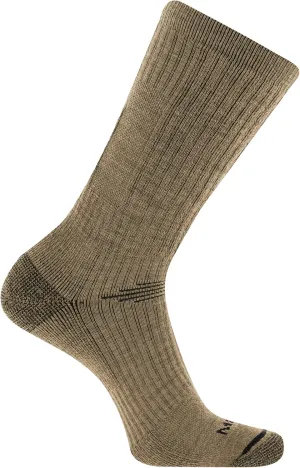 Merrell Men's and Women's Merino Wool Tactical Crew Socks-Arch Support Band and Moisture Management