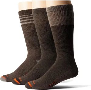 Merrell Men's and Women's Merino Wool Work Socks-3 Pair Pack-Arch Support