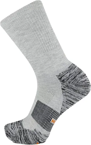 Merrell Men's and Women's Thermal Trail Running Crew Socks - Unisex Thermolite Lightweight Warmth and Breathable Mesh