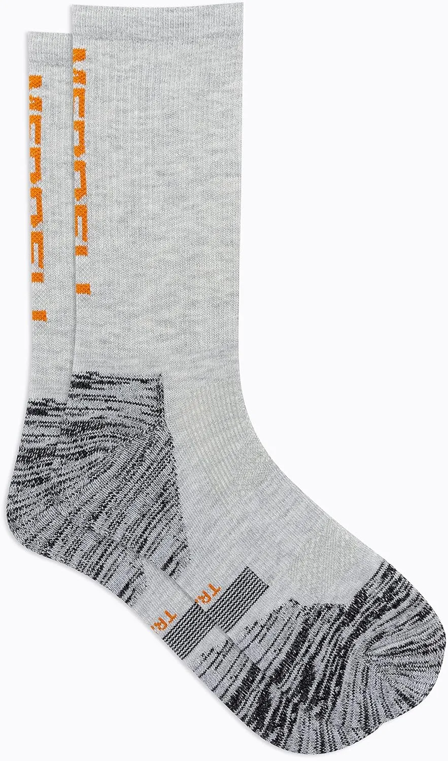 Merrell Men's and Women's Thermal Trail Running Crew Socks - Unisex Thermolite Lightweight Warmth and Breathable Mesh