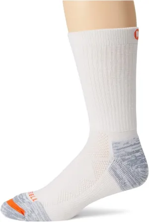 Merrell unisex-adult Premium Wool Work Crew Socks Arch Support and Breathable Mesh