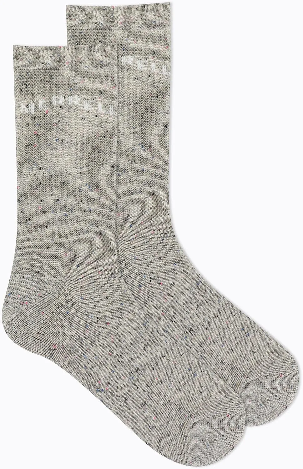 Merrell unisex-adult Speckled Wool Blend Crew Socks 1 Pair Pack Unisex Moisture Wicking