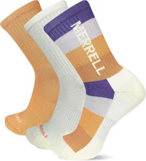 Merrell Unisex Adult Wool Everyday Hiking Crew Socks - 3 & 6 Pairs - Cushioned Moisture Wicking