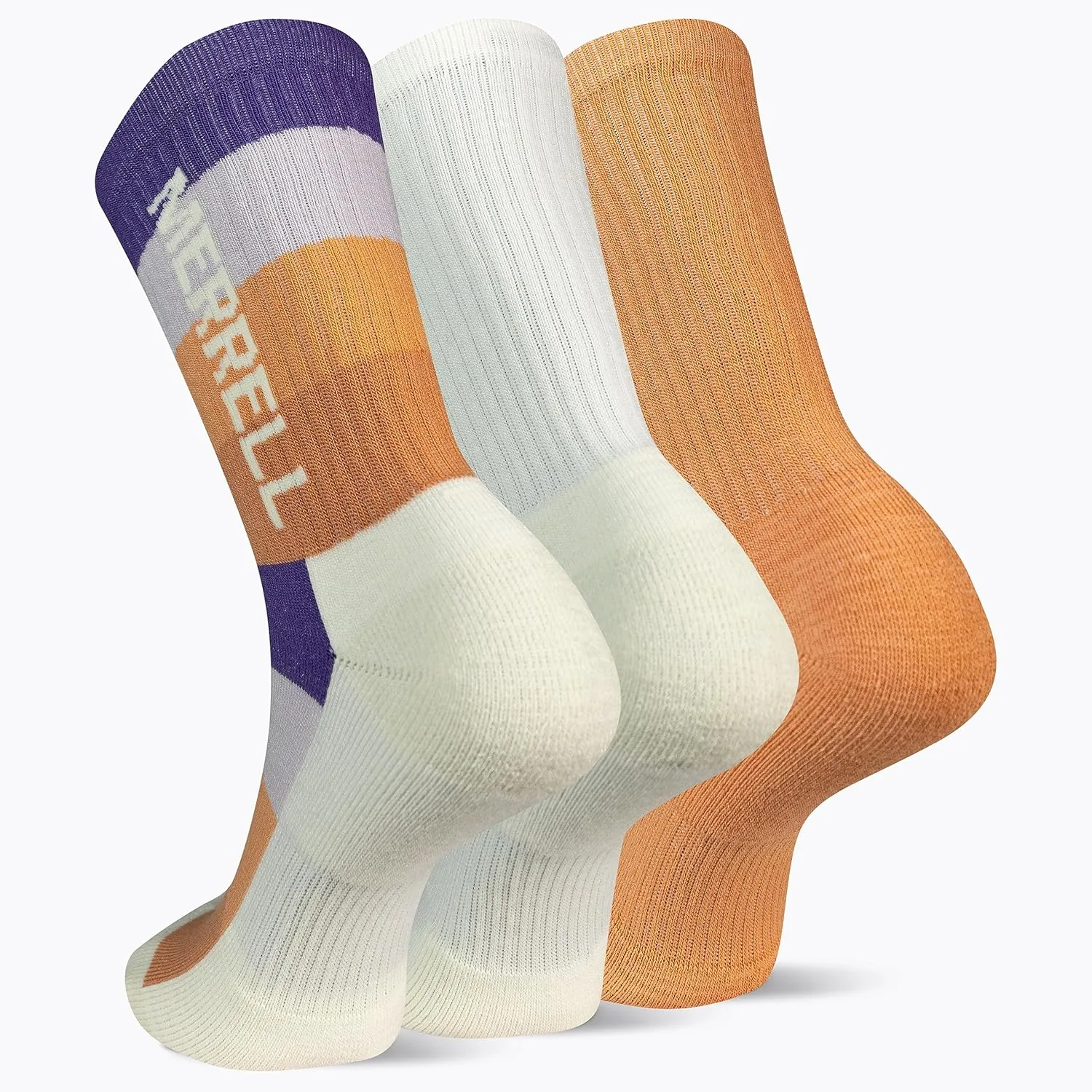 Merrell Unisex Adult Wool Everyday Hiking Crew Socks - 3 & 6 Pairs - Cushioned Moisture Wicking