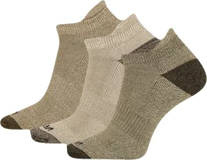 Merrell Unisex-Adult Wool Everyday Hiking Low Cut Socks - 3 Pairs - Cushioned Moisture Wicking