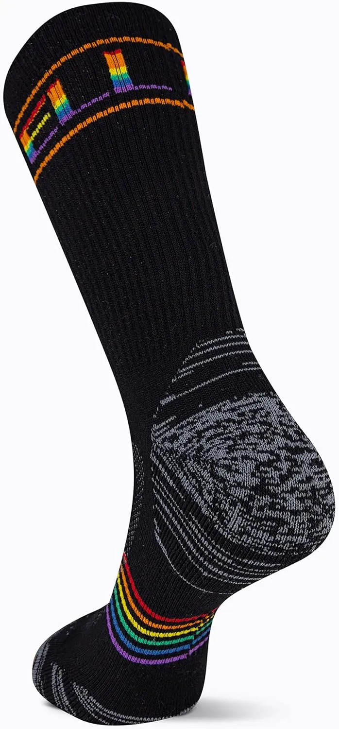 Merrell unisex-adult Zoned Lightweight Cushion Wool Hiking Crew Socks 1 Pair Pack Unisex Arch Support