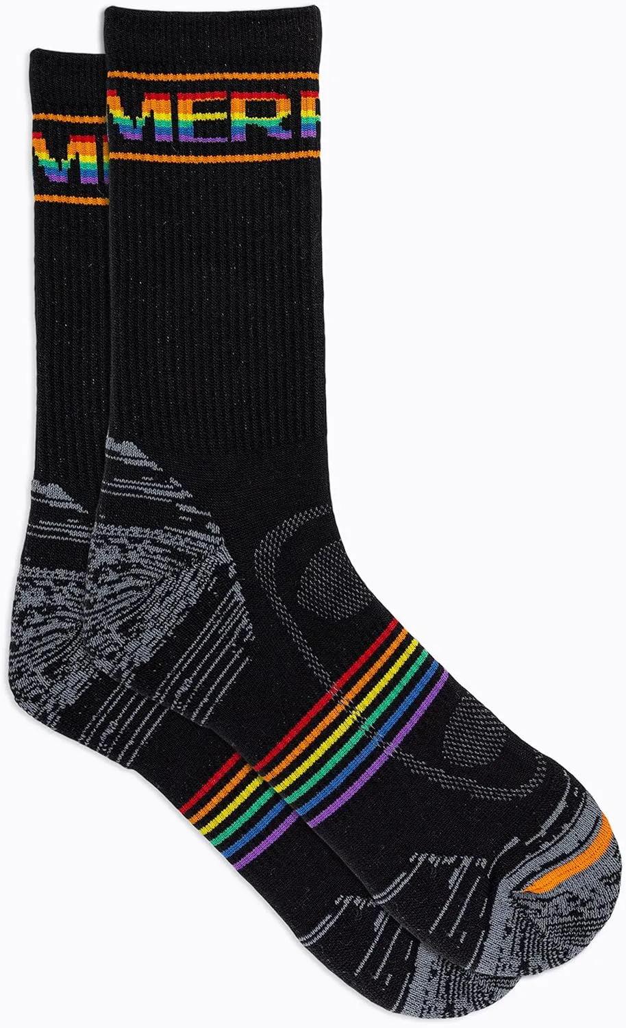 Merrell unisex-adult Zoned Lightweight Cushion Wool Hiking Crew Socks 1 Pair Pack Unisex Arch Support