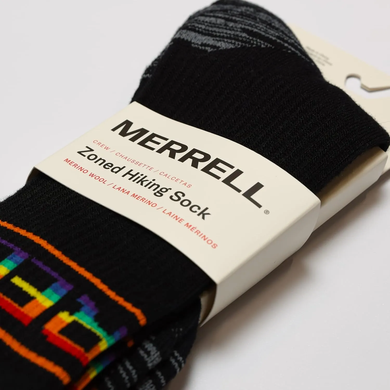Merrell unisex-adult Zoned Lightweight Cushion Wool Hiking Crew Socks 1 Pair Pack Unisex Arch Support