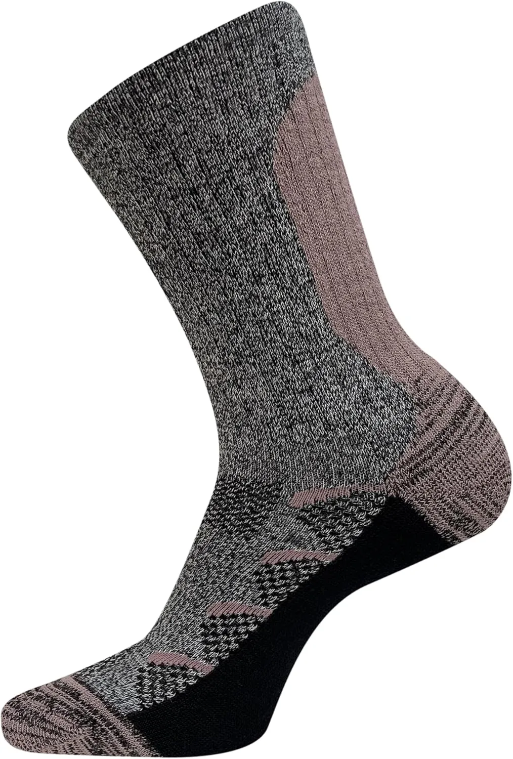 Merrell unisex-child Moab Hiking Midweight Cushion Crew Socks 1 Pair Coolmax Moisture Management and Arch Support