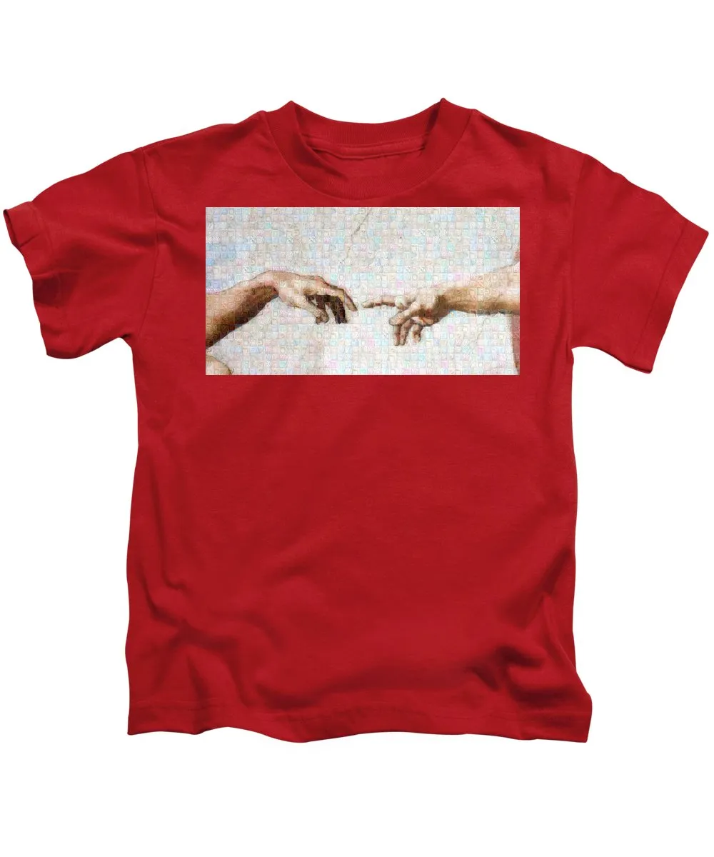 Michelangelo fingers - Kids T-Shirt