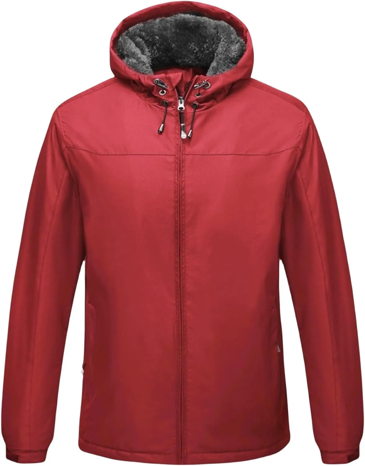 Mmoneyake Men's Waterproof Rain Jacket Tactical Jacket Winter Snow Ski Jacket Water Resistant Softshell Fleece Lined Coats