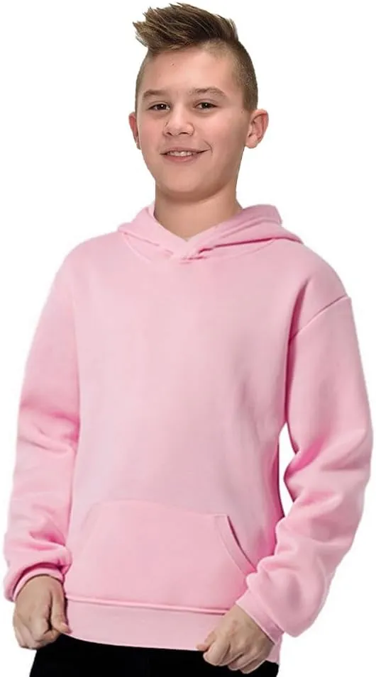 Monag Toddler Fleece Hooded Pullover, Unisex Kids Fleece Hoodie, Children Blank Hoodie