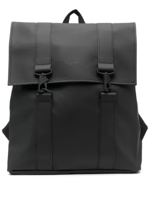 MSN logo-debossed waterproof backpack