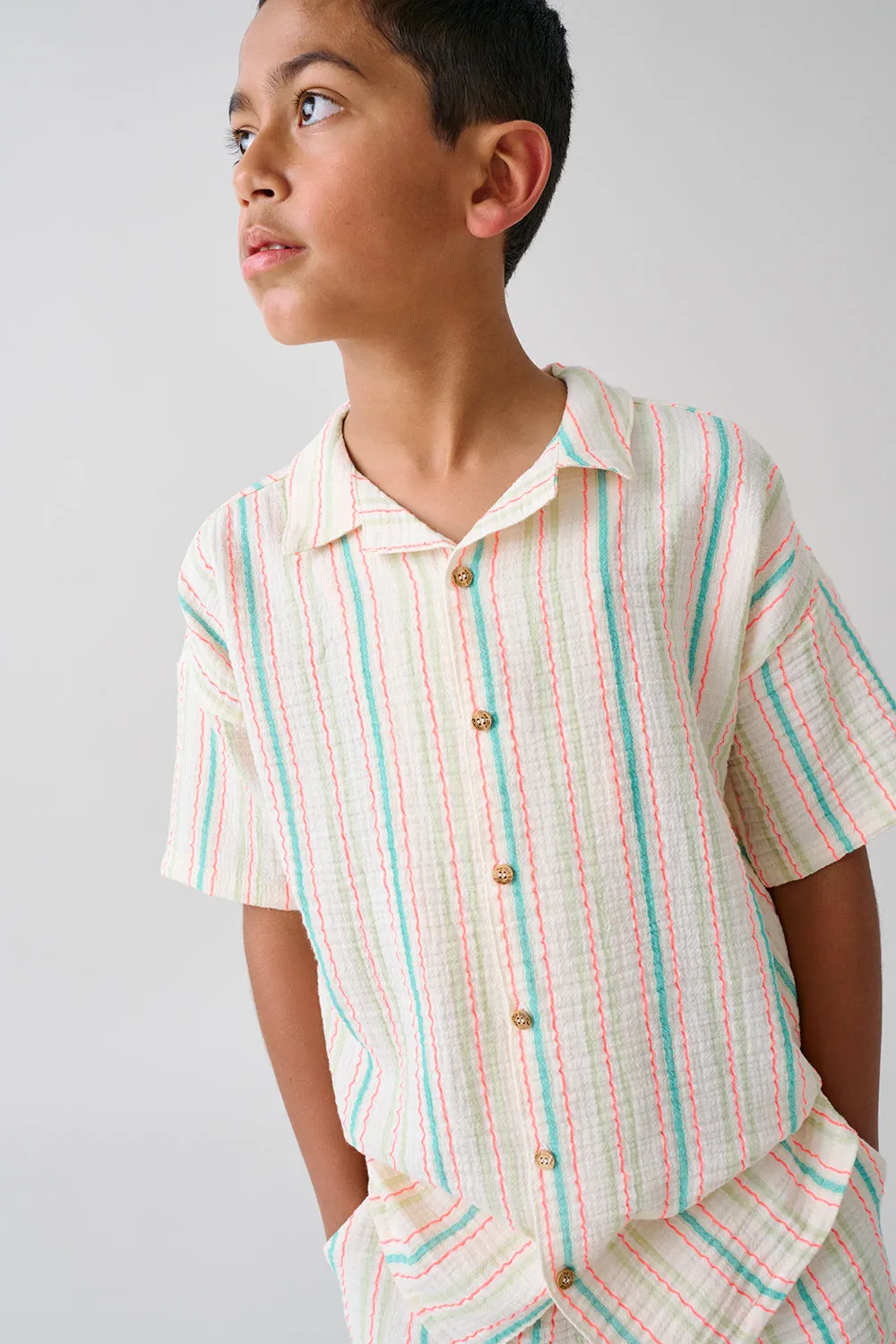 Muslin Stripe Shirt