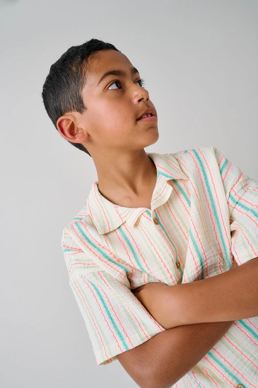 Muslin Stripe Shirt