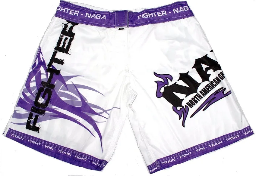 NAGA PURPLE TRIBAL BOARD SHORTS