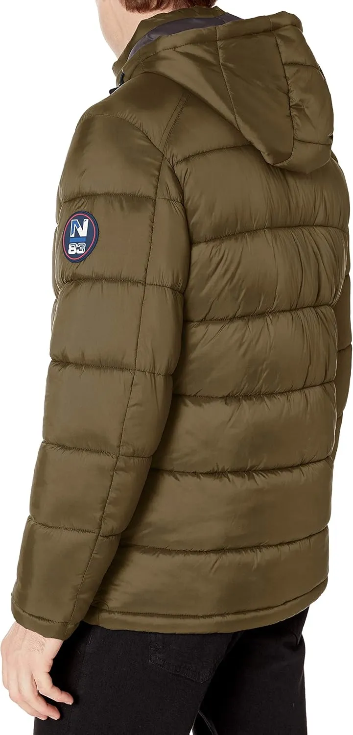 Nautica Men's Water Resistant Nylon Puffer Jacket