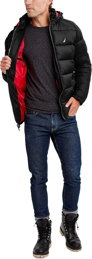 Nautica Men's Water Resistant Nylon Puffer Jacket