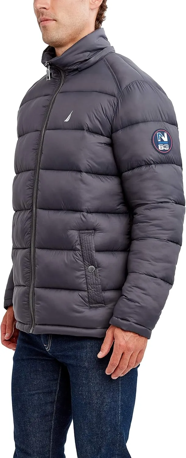 Nautica Men's Water Resistant Nylon Puffer Jacket