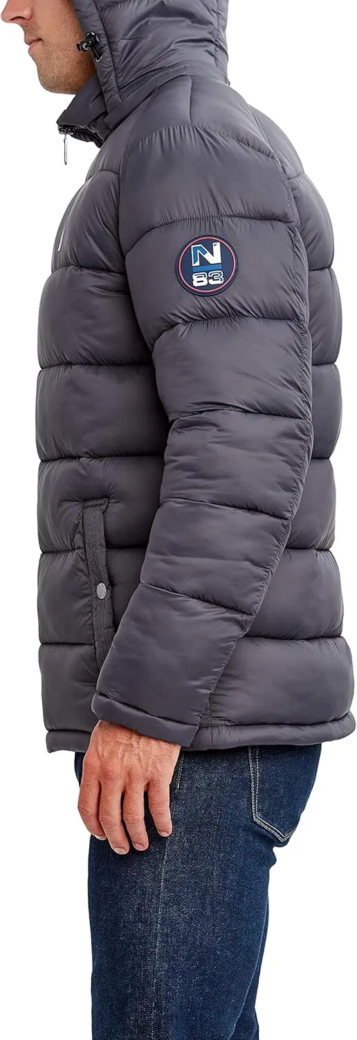 Nautica Men's Water Resistant Nylon Puffer Jacket