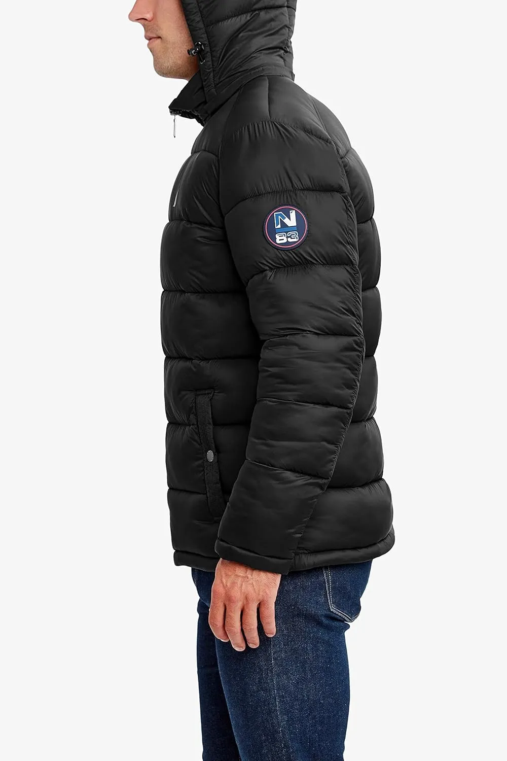 Nautica Men's Water Resistant Nylon Puffer Jacket