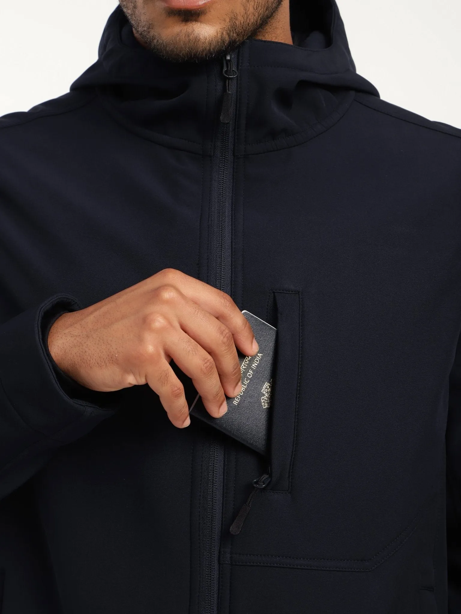 Navy DWR Technical Softshell Jacket