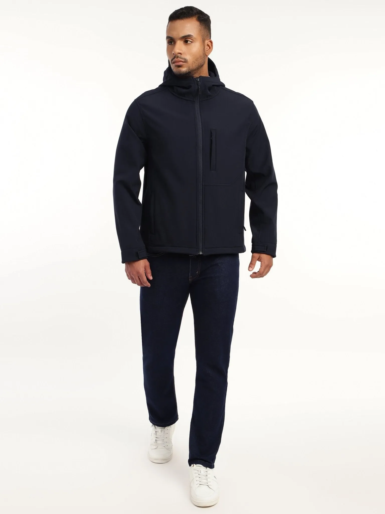 Navy DWR Technical Softshell Jacket