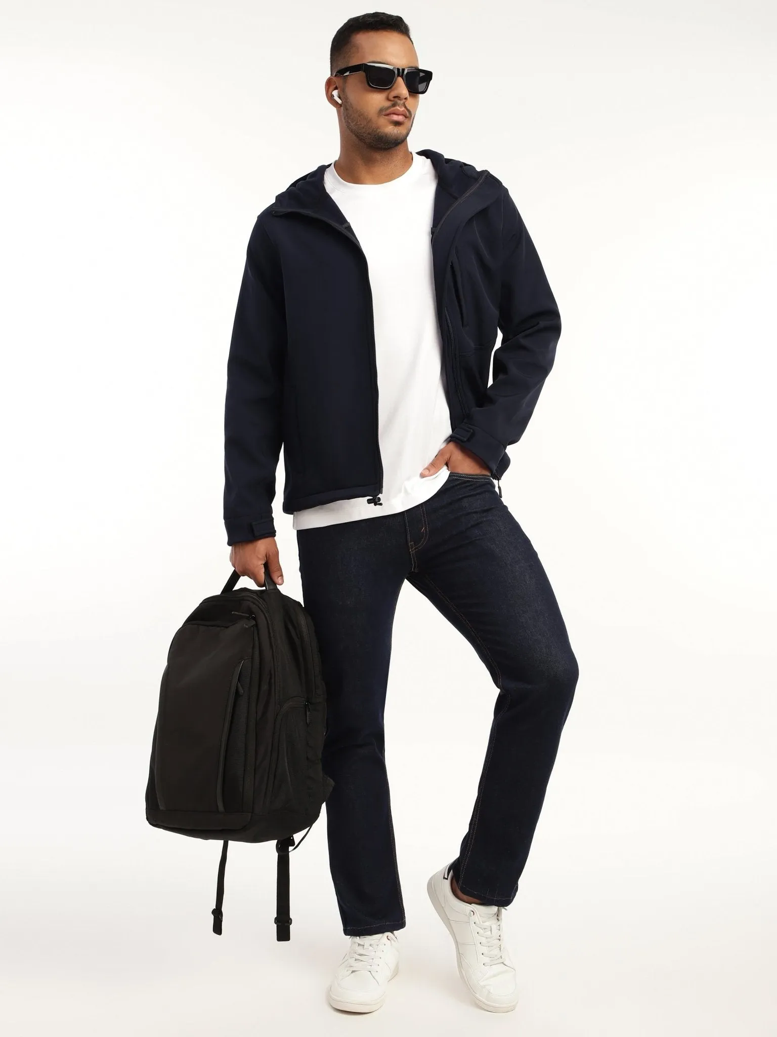 Navy DWR Technical Softshell Jacket