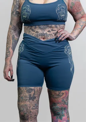Navy Reaper Bike Shorts