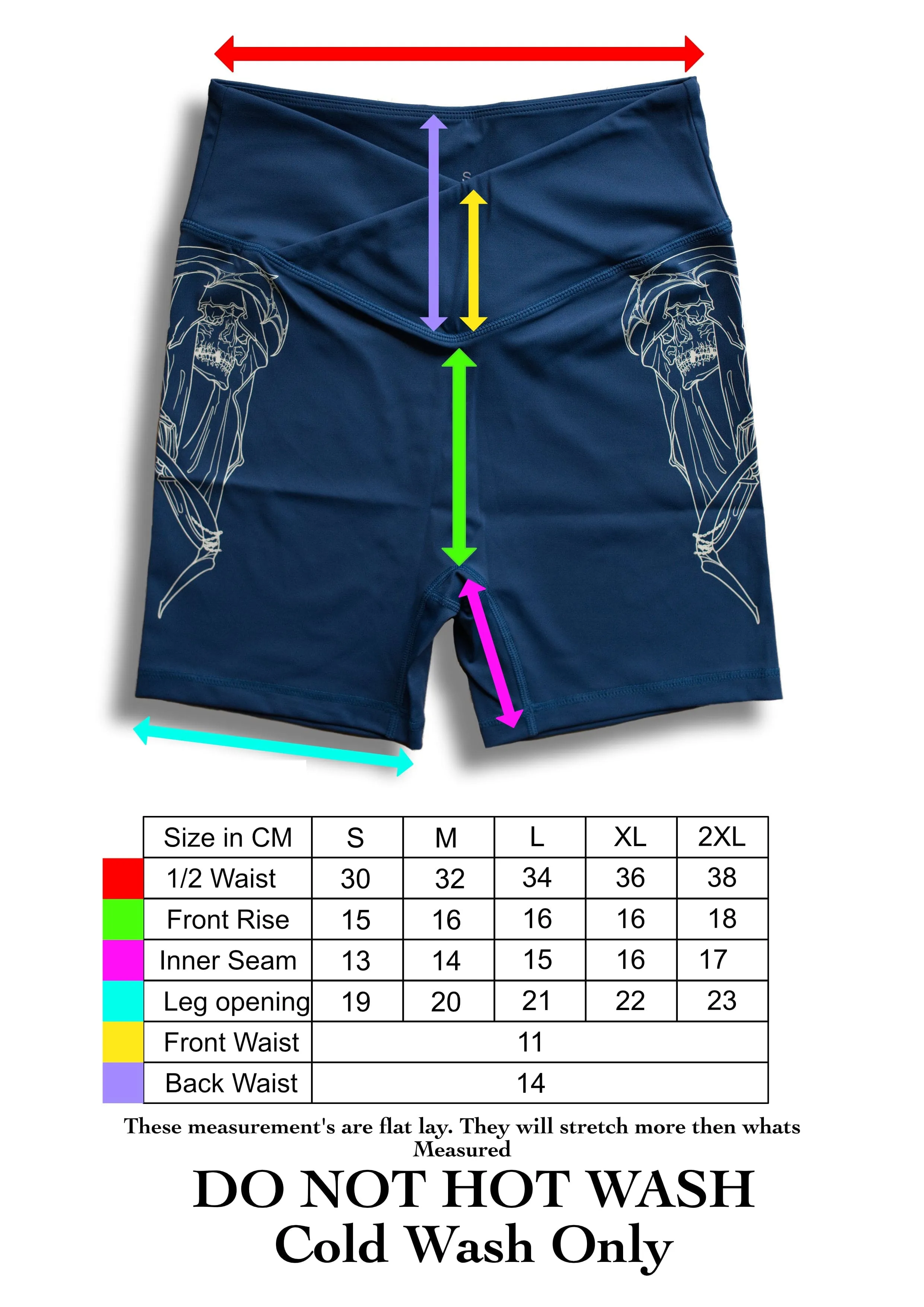 Navy Reaper Bike Shorts