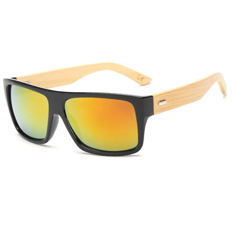 New Bamboo Sunglasses Men Wooden Sun glasses Women Brand Designer Mirror Original Wood Glasses