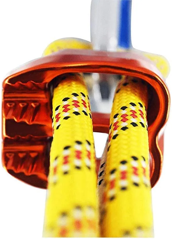 NewDoar Climbing Abseiling Belay Device ATC Rappelling Descender 25KN V-grooved Equipment