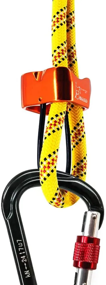 NewDoar Climbing Abseiling Belay Device ATC Rappelling Descender 25KN V-grooved Equipment