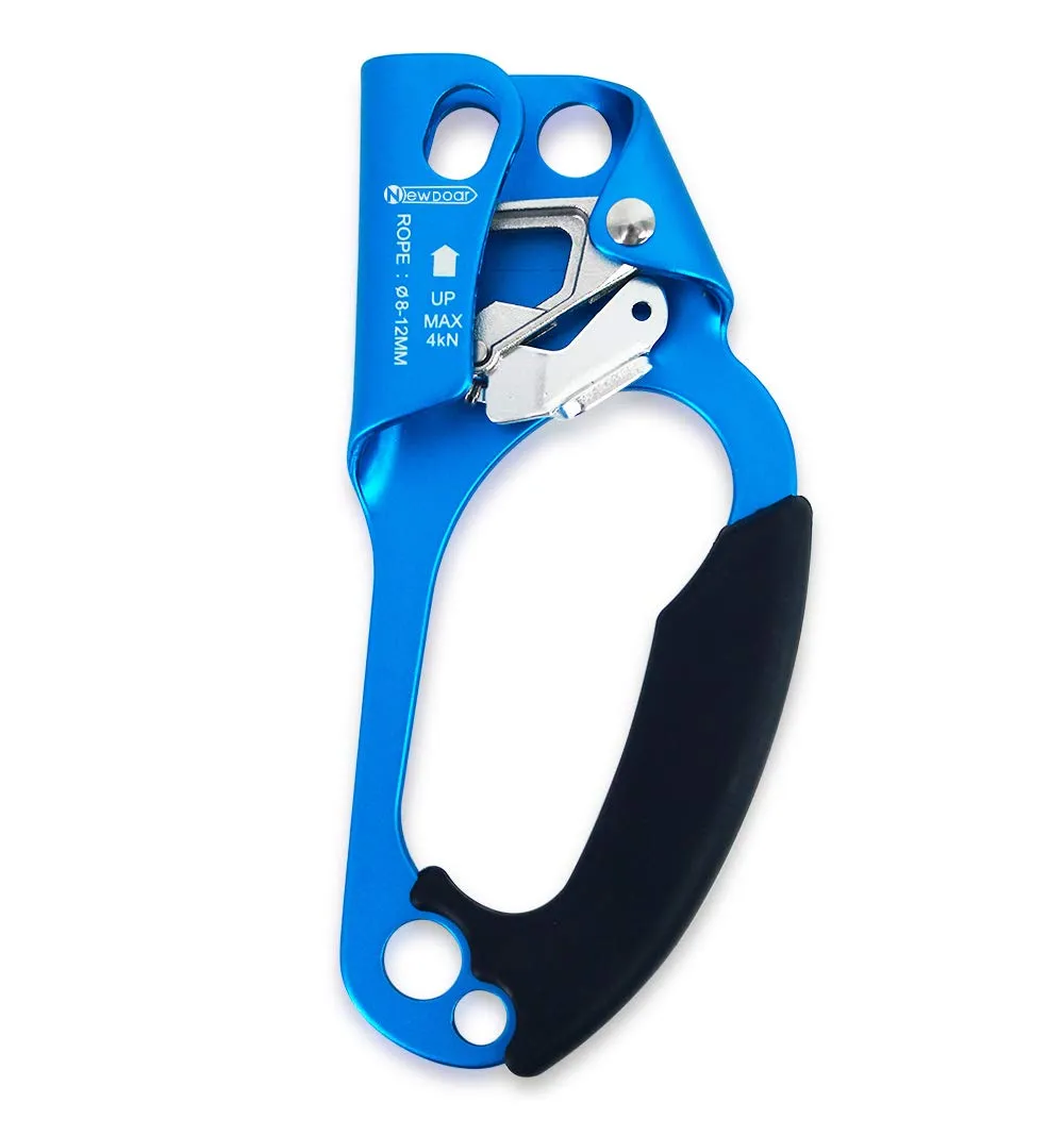 NewDoar Hand Ascender & Foot Ascender & Foot Loop Set (Right Blue Set)