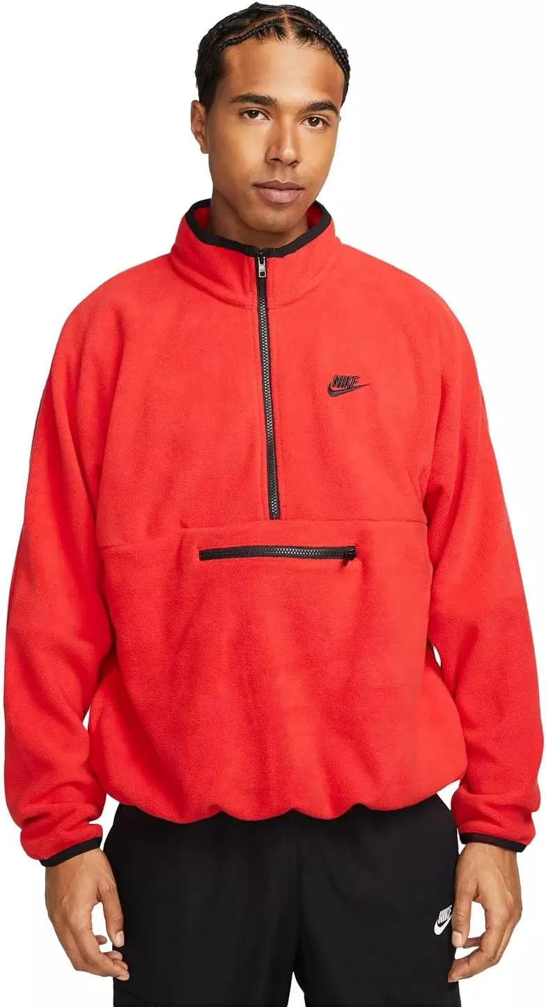 Nike Men's Club Fleece  1/2 Half-Zip Fleece Top