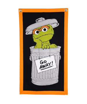 Oscar the Grouch Camp Flag • Sesame Street x Oxford Pennant