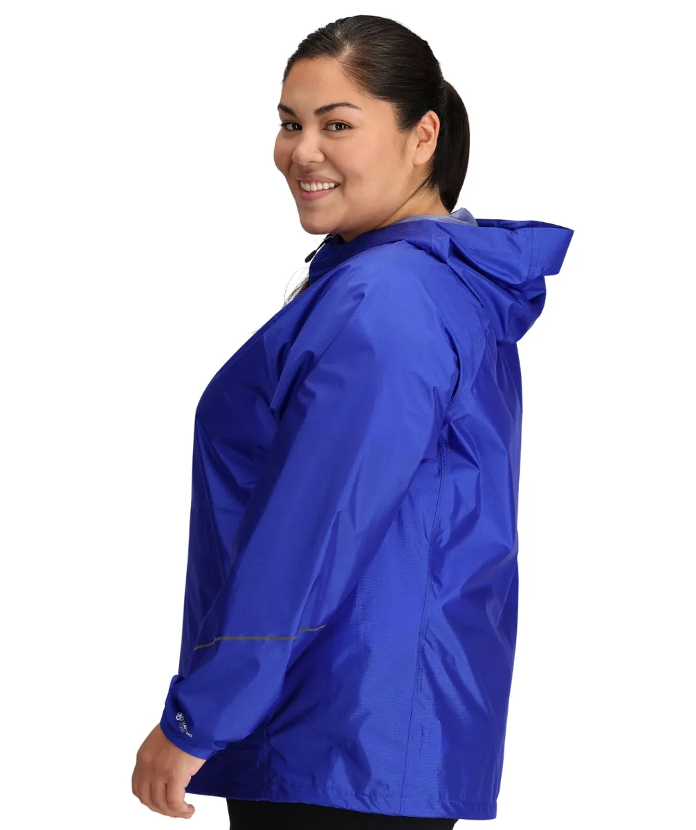 Outdoor Research Helium Women's Plus Size Rain Jacket Ultramarine sizes 1X - 3X