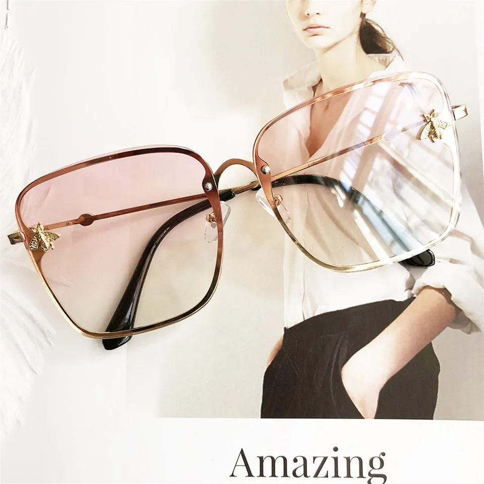 Oversize Square Women Celebrity Sunglasses