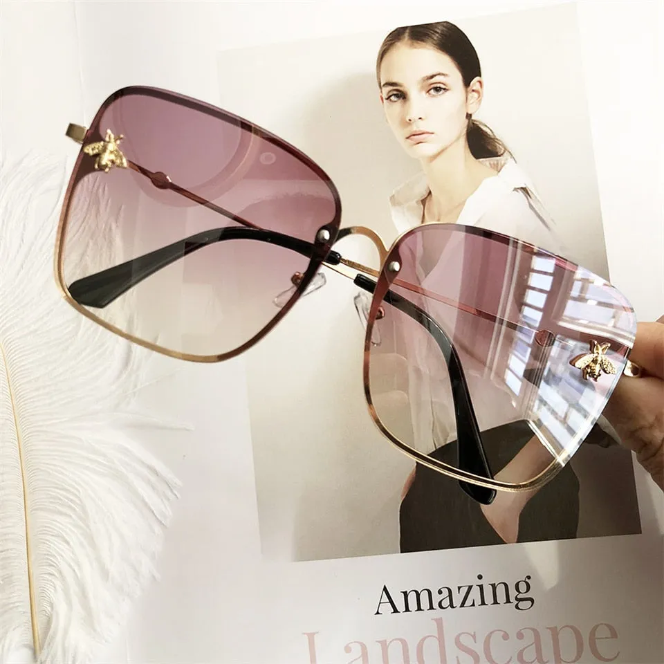 Oversize Square Women Celebrity Sunglasses