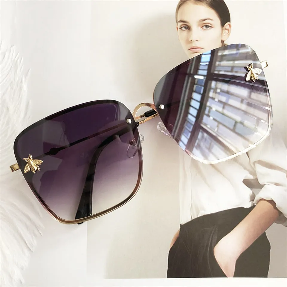 Oversize Square Women Celebrity Sunglasses