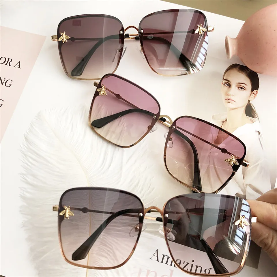 Oversize Square Women Celebrity Sunglasses