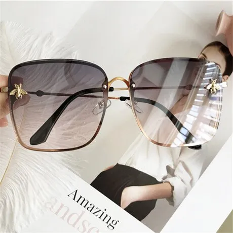 Oversize Square Women Celebrity Sunglasses
