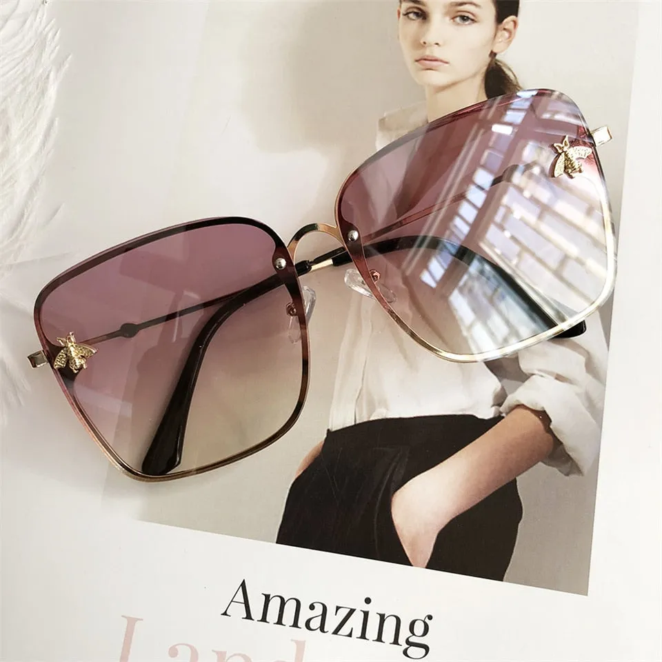 Oversize Square Women Celebrity Sunglasses