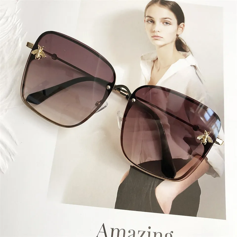 Oversize Square Women Celebrity Sunglasses