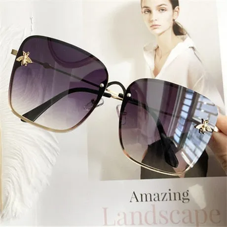 Oversize Square Women Celebrity Sunglasses