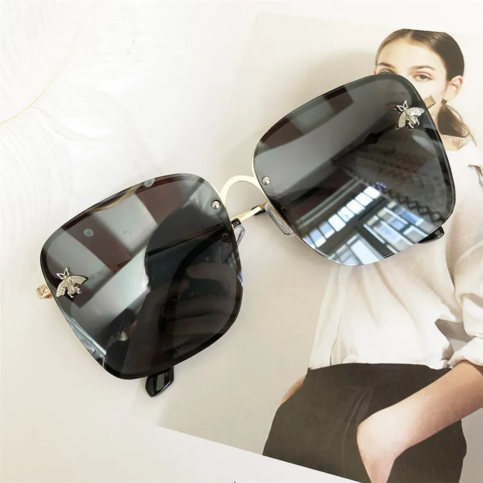 Oversize Square Women Celebrity Sunglasses
