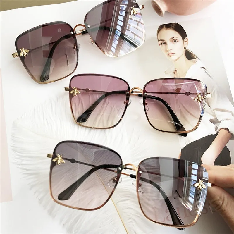 Oversize Square Women Celebrity Sunglasses