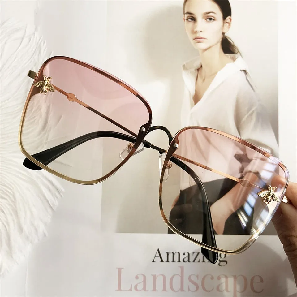 Oversize Square Women Celebrity Sunglasses
